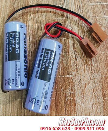 Panasonic BR-AG (Zắc JEA2.54-2P), Pin nuôi nguồn PLC Panasonic BR-AG lithium 3v 4/5A 2200mAh, X.xứ NHẬT 